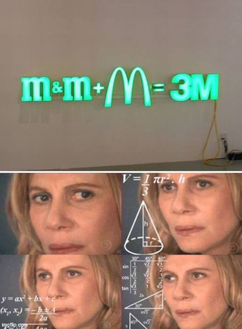 image tagged in math lady/confused lady | made w/ Imgflip meme maker