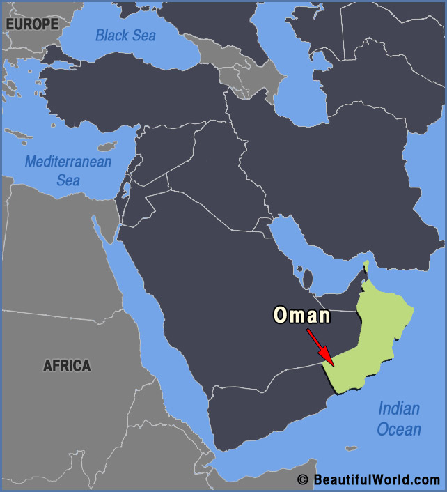 Oman map Blank Meme Template