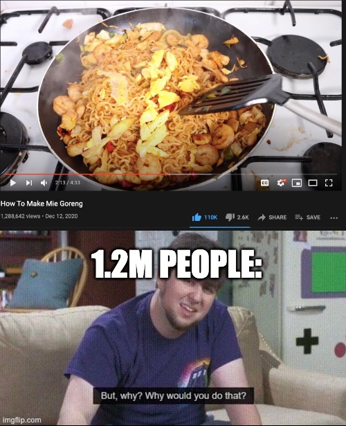 its rewind time | 1.2M PEOPLE: | image tagged in but why why would you do that,howtobasic | made w/ Imgflip meme maker