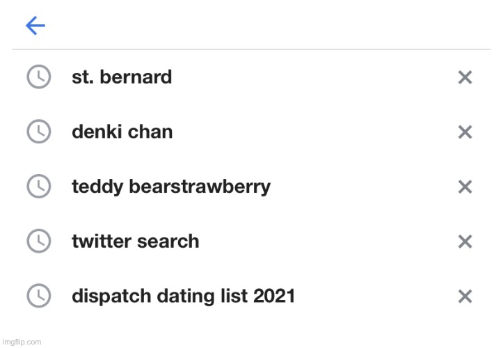 my search history (I don’t usually search on google-) | made w/ Imgflip meme maker