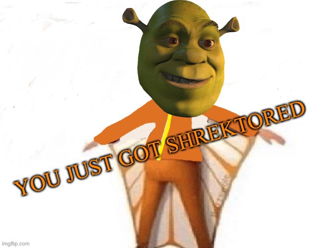 you just got shrektored | image tagged in shrek,you just got vectored | made w/ Imgflip meme maker