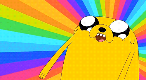 Jake Rainbows Blank Meme Template