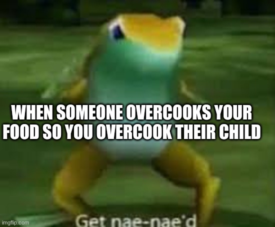 NAE NAE WHEN SOMEONE OVERCOOKS YOUR FOOD SO YOU OVERCOOK THEIR CHILD image ...