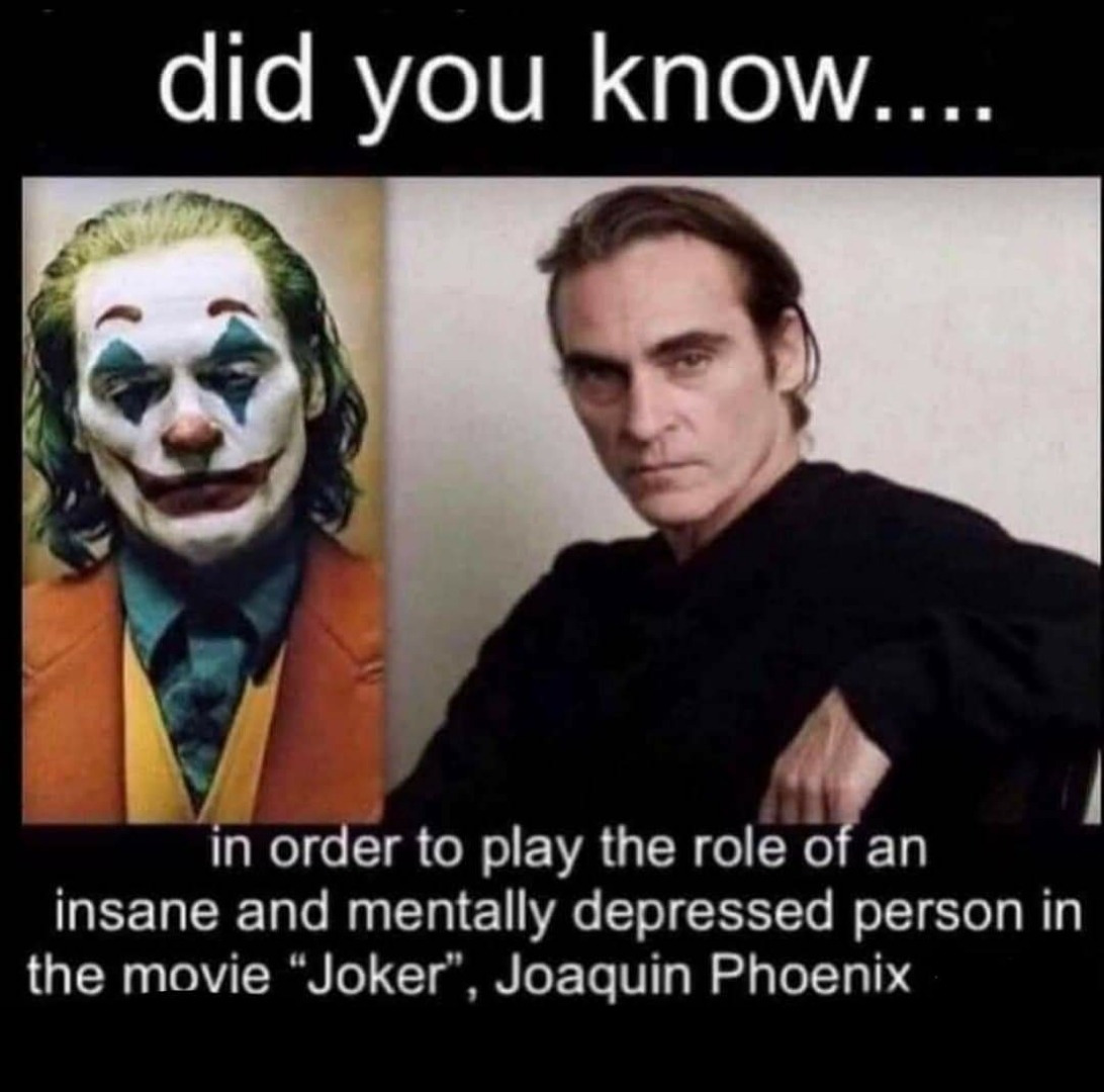 Joaquin Joker's insanity Blank Meme Template