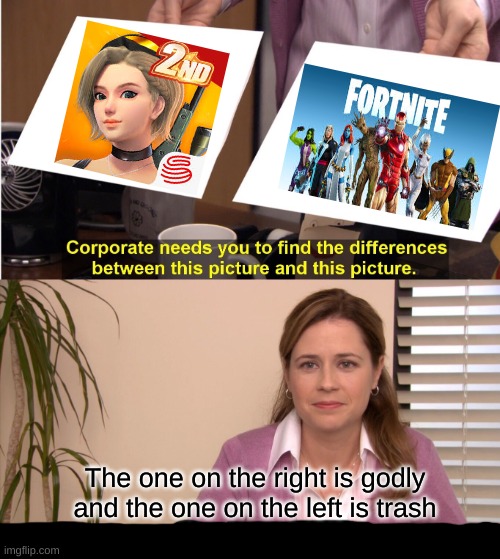 They're The Same Picture | The one on the right is godly and the one on the left is trash | image tagged in memes,they're the same picture | made w/ Imgflip meme maker