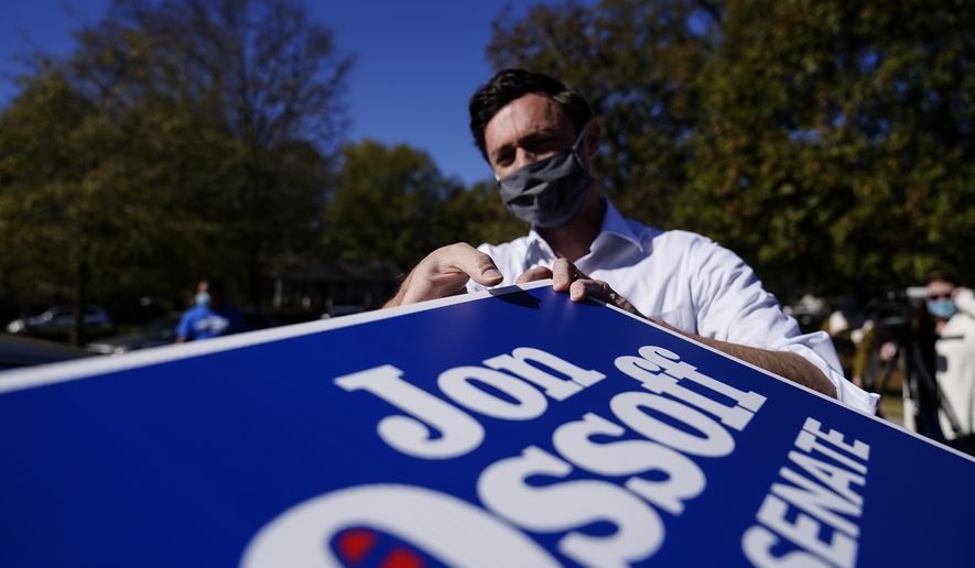 Jon Ossoff sign Blank Meme Template