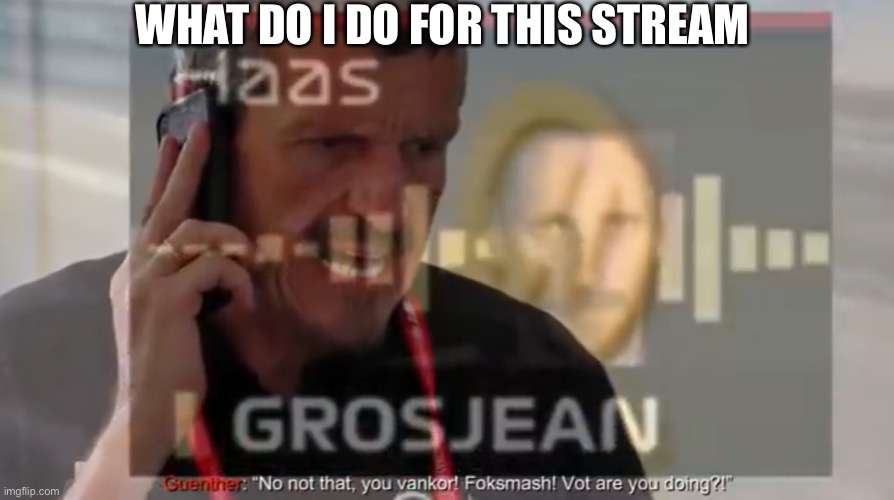 Trend go brrr | WHAT DO I DO FOR THIS STREAM | image tagged in ganster guether | made w/ Imgflip meme maker