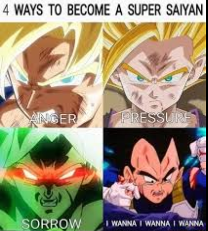 High Quality 4 ways to become a super saiyan Blank Meme Template