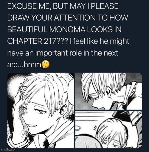 Monoma is Bootiful :3 | image tagged in my hero academia,memes | made w/ Imgflip meme maker