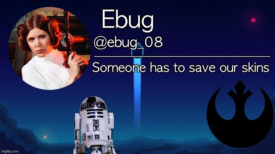 Star Wars announcement ebug edited Blank Meme Template