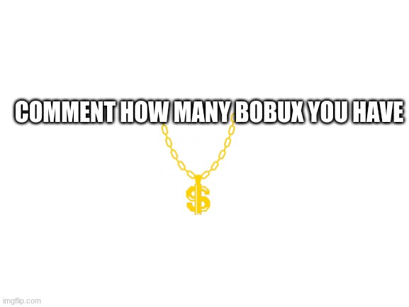 how much dough you got? | COMMENT HOW MANY BOBUX YOU HAVE | image tagged in blank white template,bobux | made w/ Imgflip meme maker