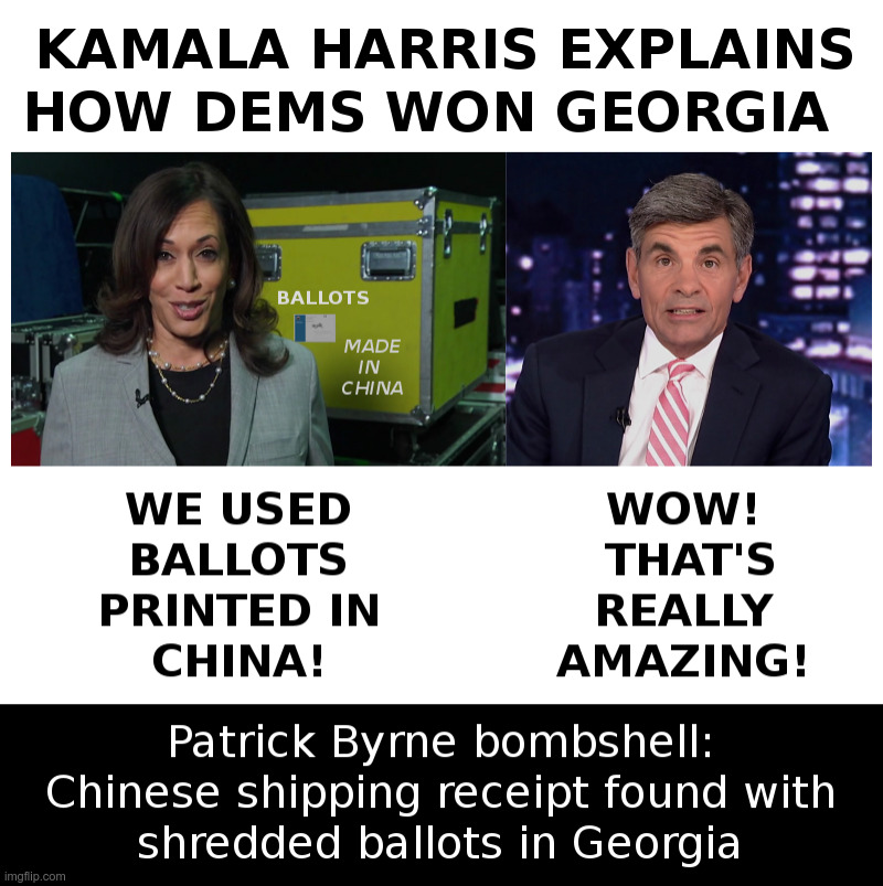 Kamala Harris Explains How Dems Won In Georgia | image tagged in kamala harris,democrats,chinese,ballots,georgia,voter fraud | made w/ Imgflip meme maker
