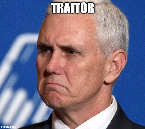 Traitor | TRAITOR | image tagged in mike pence | made w/ Imgflip meme maker