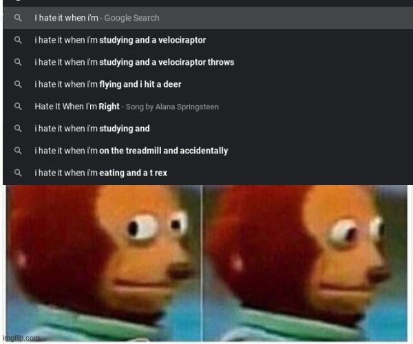 WHAT? | image tagged in monkey puppet | made w/ Imgflip meme maker