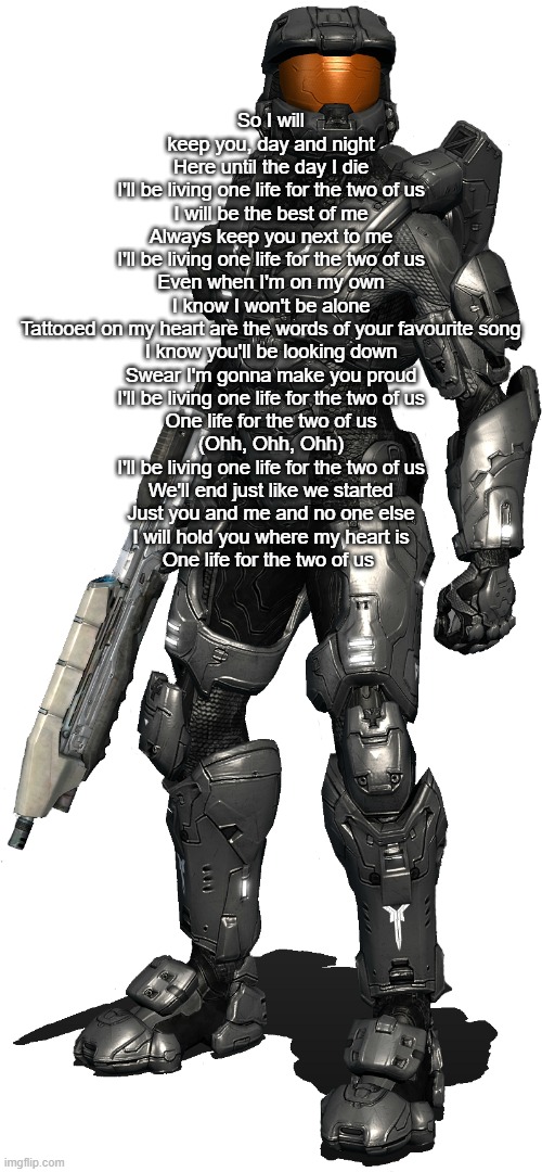 Texas transparent | So I will keep you, day and night
Here until the day I die
I'll be living one life for the two of us
I will be the best of me
Always keep you next to me
I'll be living one life for the two of us
Even when I'm on my own
I know I won't be alone
Tattooed on my heart are the words of your favourite song
I know you'll be looking down
Swear I'm gonna make you proud
I'll be living one life for the two of us
One life for the two of us
(Ohh, Ohh, Ohh)
I'll be living one life for the two of us
We'll end just like we started
Just you and me and no one else
I will hold you where my heart is
One life for the two of us | image tagged in texas transparent | made w/ Imgflip meme maker