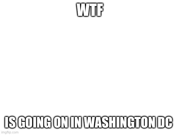 This is a terrorist attack on a federal building | WTF; IS GOING ON IN WASHINGTON DC | image tagged in blank white template | made w/ Imgflip meme maker