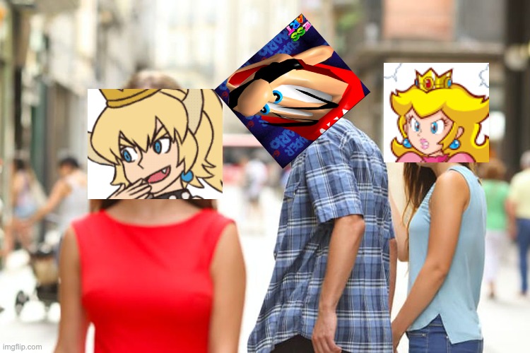 nsmbu deluxe was a mistake | image tagged in memes,distracted boyfriend | made w/ Imgflip meme maker