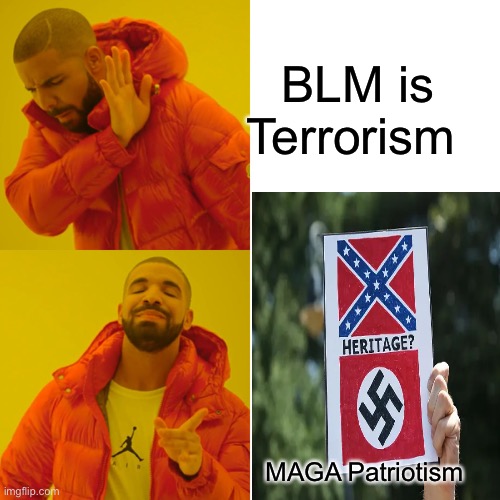 BLM is Terrorism MAGA Patriotism | made w/ Imgflip meme maker