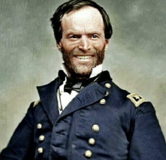 High Quality General Sherman is Happy Blank Meme Template