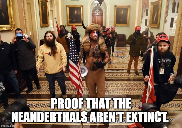 Trump Protestors | PROOF THAT THE NEANDERTHALS AREN'T EXTINCT. | image tagged in neanderthal,trump,trump is a whiney little bitch | made w/ Imgflip meme maker
