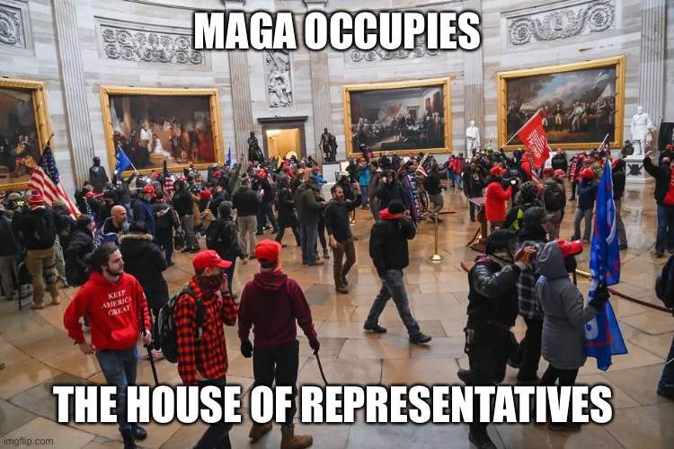 MAGA OCCUPIERS THE HOUSE OF REPRESENTATIVES | made w/ Imgflip meme maker