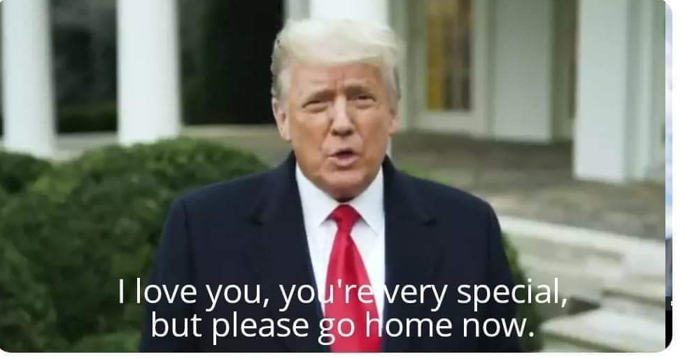 High Quality Trump loves you Blank Meme Template