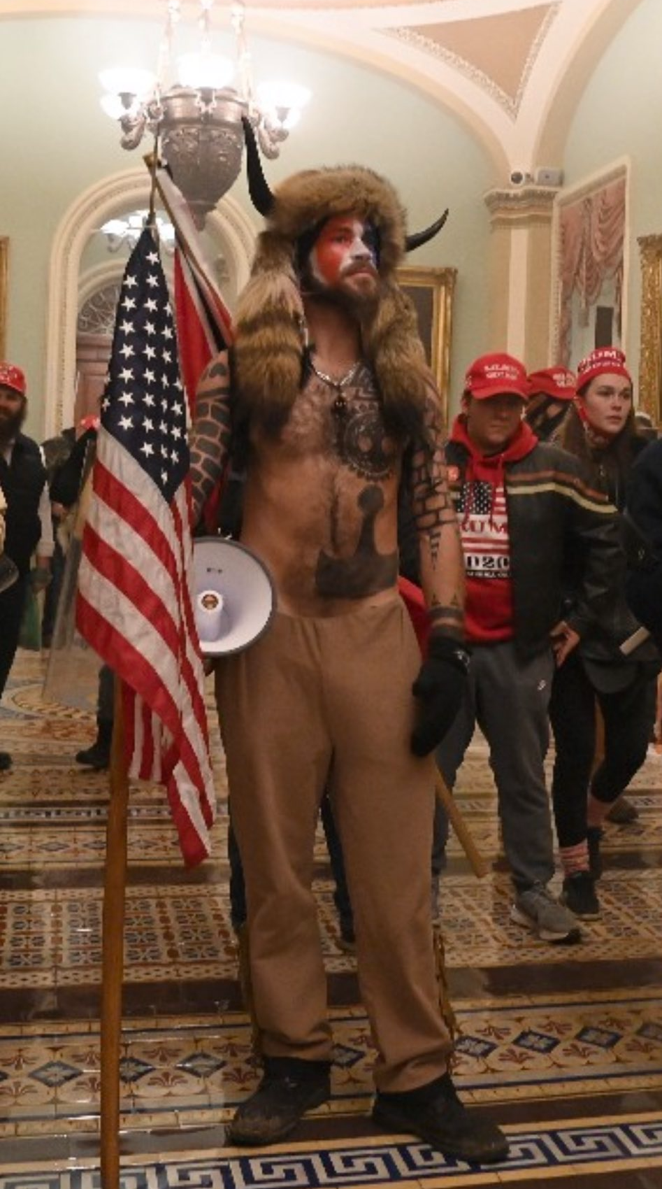 High Quality Capitol Hill rioter Blank Meme Template