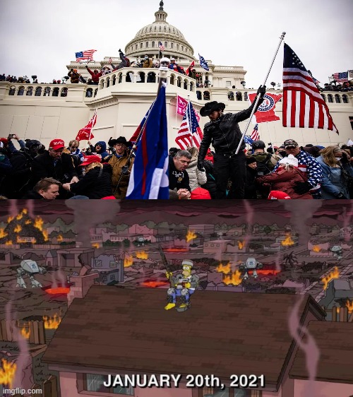 Did the Simpsons predict the election results? | image tagged in the simpsons,election 2020,prediction | made w/ Imgflip meme maker