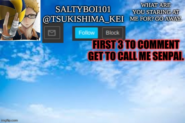 I'm going to regret this. | FIRST 3 TO COMMENT GET TO CALL ME SENPAI. | image tagged in yeet | made w/ Imgflip meme maker