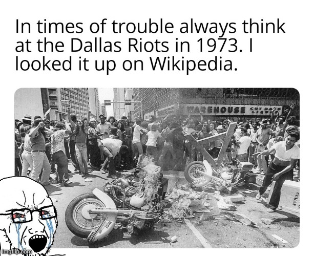 Wikipedia Soyjak | image tagged in soylent green,riots,leftists | made w/ Imgflip meme maker