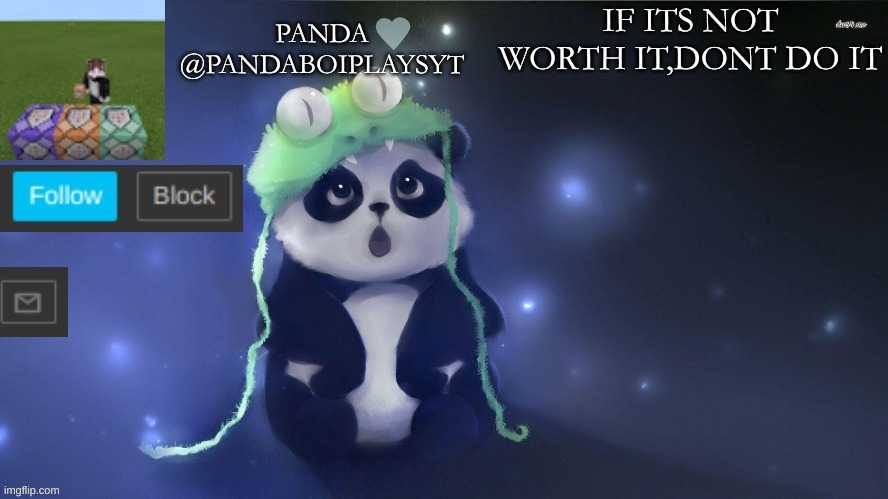 High Quality Panda announcement Blank Meme Template