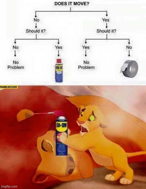 Try flex tape next time | image tagged in dad,lion king,lion king meme,funny,fun | made w/ Imgflip meme maker