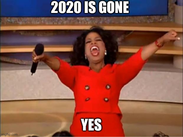 Oprah You Get A | 2020 IS GONE; YES | image tagged in memes,oprah you get a | made w/ Imgflip meme maker