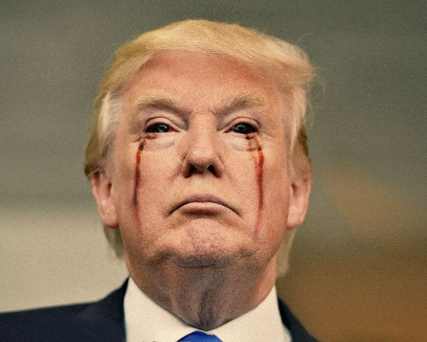 Trump evil vampire devil demon Blank Meme Template