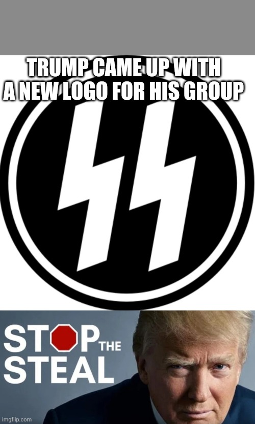 Trump's New Logo | TRUMP CAME UP WITH A NEW LOGO FOR HIS GROUP | image tagged in trump,donald trump | made w/ Imgflip meme maker
