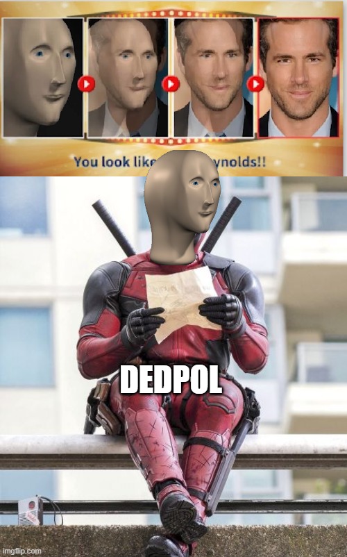 DEDPOL | image tagged in deadpool | made w/ Imgflip meme maker