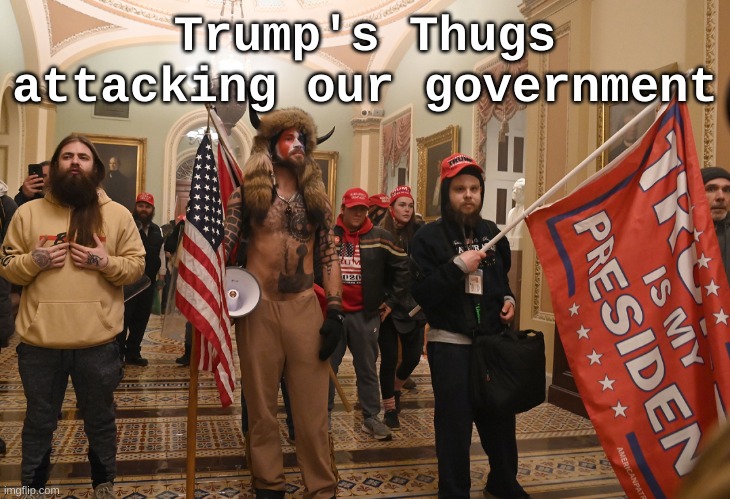 Trump's Thugs attacking our government | Trump's Thugs attacking our government | image tagged in trump thugs attack capitol,trump,violence,insurrection,treason,republican | made w/ Imgflip meme maker