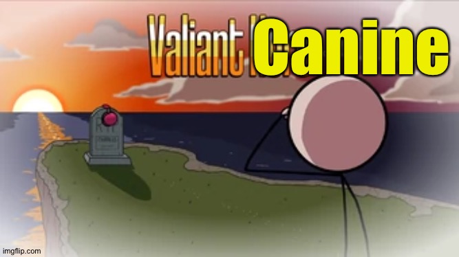 Valiant Hero | Canine | image tagged in valiant hero | made w/ Imgflip meme maker