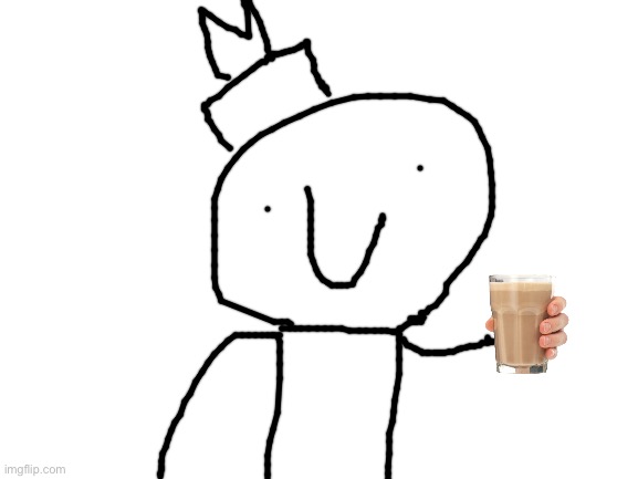 Lect Giving Choccy Milk | image tagged in blank white template,choccy milk,chocolate milk,memes,lect,drawings | made w/ Imgflip meme maker