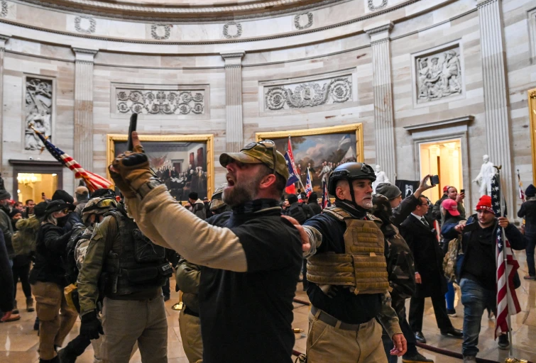High Quality Trump's Thugs Attack Capitol Blank Meme Template