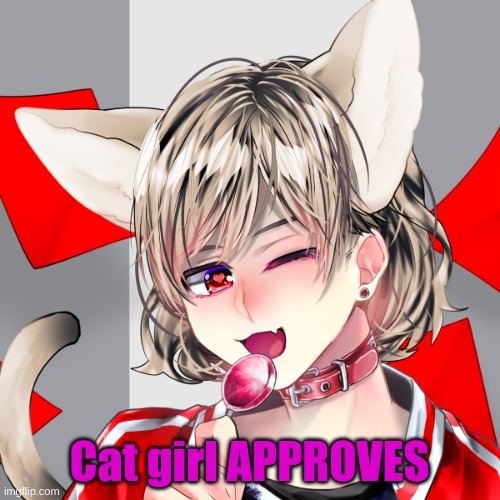 Cat girl APPROVES | made w/ Imgflip meme maker