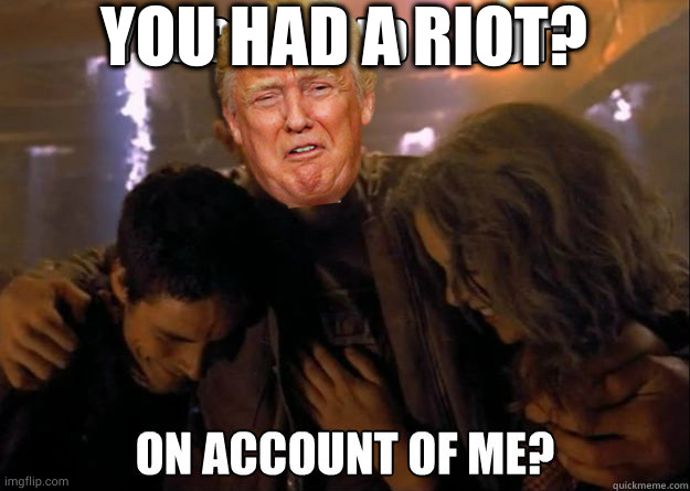 mostly peaceful protest, not a riot. | YOU HAD A RIOT? | image tagged in riots,dc | made w/ Imgflip meme maker