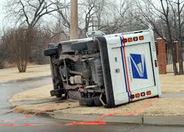 High Quality Overturned Mail Truck Blank Meme Template
