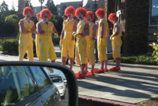 Uber drivers delivering.... | image tagged in uber,ronald mcdonald | made w/ Imgflip meme maker