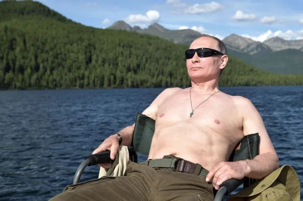 High Quality putin relaxed Blank Meme Template