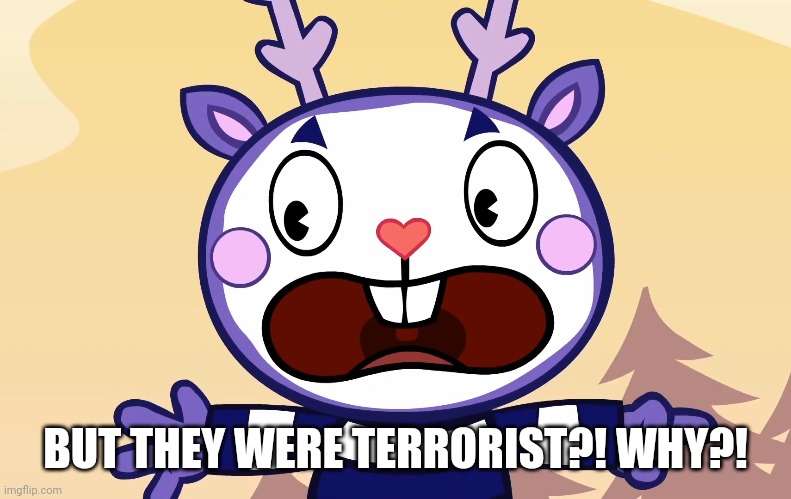 BUT THEY WERE TERRORIST?! WHY?! | made w/ Imgflip meme maker