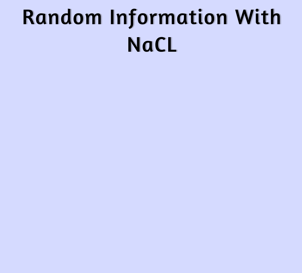High Quality Random Information With NaCL Blank Meme Template