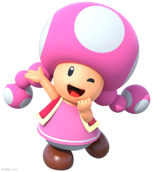 Happy Toadette | image tagged in happy toadette | made w/ Imgflip meme maker