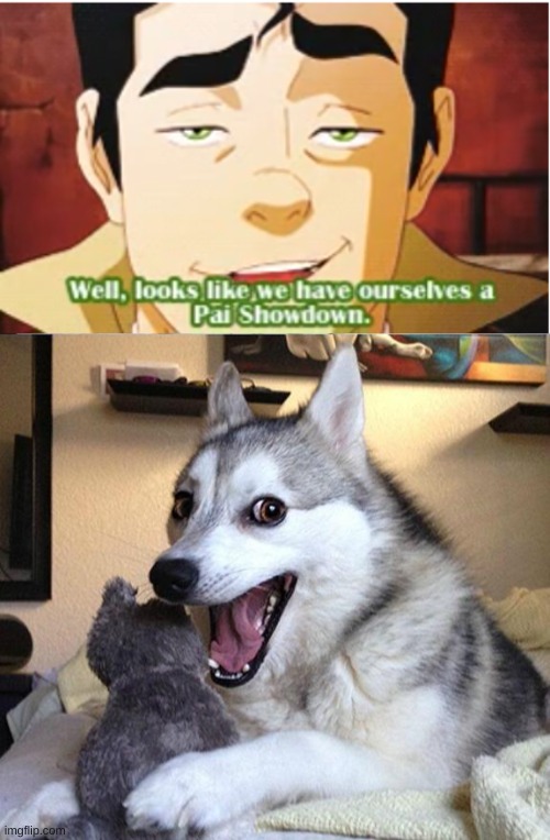 Pai Sho-down | image tagged in memes,bad pun dog,pai sho,legends of korra,avatar the last airbender | made w/ Imgflip meme maker