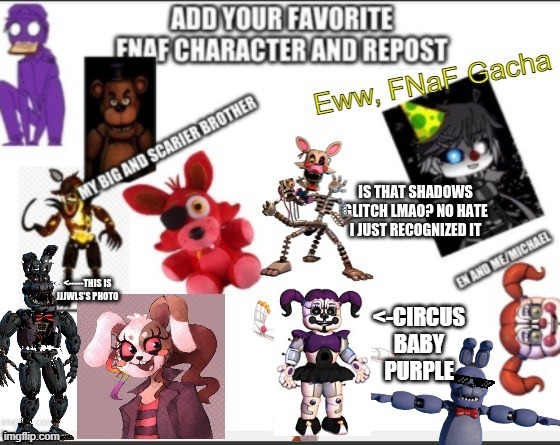 <-CIRCUS BABY PURPLE | made w/ Imgflip meme maker
